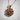 Blooming rose pendant, rose gold, product photo on chain