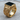 Detailed side profile of 925 sterling silver koi onyx signet ring with gold vermeil resting on wood