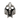 Wraith skull ring, front view on white