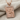 Juggling Joker Card Pendant, rose plated silver, front view