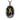 Front view of two-tone Self-Made Man Pendant featuring a gold vermeil sculpting figure inside a silver frame