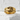 Resting Aries Ram Ring, gold vermeil, front view