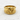 Close-up of the textured 14K gold vermeil Aquarius zodiac ring resting on a beautifully styled white stone surface