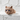 Blue Eyed Cat Ring, rose plated silver, front three-quarter view