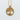Maiden Tree of Life Pendant in gold vermeil, front view on white stone
