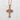 Openwork Celtic Cross Pendant, rose gold plated, front view on stone