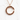 Hammered Enso Circle Pendant, rose gold, product photo on white background