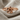 Plumeria Flower Ring, rose gold, product photo on linen