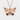Origami Butterfly Pendant, rose plated silver, front product view on white textured surface