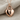 Heart Padlock Pendant, rose gold, front view on linen fabric