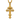 14K gold vermeil Cross of Lorraine pendant featuring intricate royal crown and sword details on white background