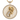 Expecting mother pendant in gold vermeil with sparkling stones outlining a pregnant woman's glowing silhouette