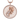 pregnant mother pendant, front view on white
