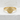 King Kanji Ring, gold vermeil, front view on white stone surface