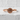 Kanji Moon Ring in rose plated silver, front view