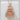 Osaka Castle Pendant, rose gold finish, front view