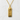 Nippon rising sun pendant, gold vermeil finish, front view