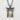 Close-up view of the two-tone Kitsune Torii Pendant highlighting the hammered texture and gold fox.