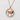 Torii Moon Pendant, rose gold finish, front view