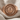 Helios Coin Ring, rose gold, product photo on fabric