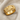 Eagle Crest Band Ring, gold vermeil, angled product photo on fabric