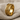 Cross Fleur de Lis Ring, gold vermeil, product photo on linen
