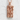 Gothic Demon Pendant in rose gold finish, front view against textured wall