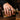 Shriner Masonic Ring, worn on model hand pouring a decanter