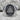 In Deo Fiducia Masonic Ring, oxidized silver finish, front view on stone