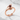 Lilith Hand Garnet Ring, rose gold finish