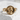 Hecate Goddess Ring, gold vermeil finish on white stone base