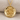 June Rose Birth Flower Pendant, gold vermeil, front view