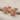 Chrysanthemum Stud Earring, rose gold, front view