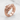 Japanese Dragon Band Ring, rose plated silver, angled front view on white