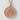 Dragon Trinity Knot Pendant, rose gold finish, front view