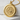 Three Headed Dragon Pendant, gold vermeil, product photo on stone block