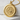 Three Headed Dragon Pendant, gold vermeil, product photo on stone block