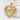 Dragon Heart Pendant, gold vermeil, product photo on stone block