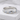 Dragon scale moonstone band ring, polished silver finish, front view