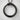 Circular Ouroboros Snake Pendant, black rhodium, product photo on textured wall