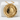 Hammered Ouroboros Pendant, gold vermeil, product photo on pedestal
