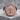 Saint Benedict Pray for Us Ring, rose gold, front view on stone