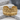 Last Supper Relief Ring, gold vermeil, front view on stone