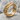 Twisted Barbed Wire Ring, gold vermeil, product photo on stone