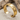 Hieroglyph cuff earring in gold vermeil on sand