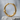 Bamboo Segment Hoop Earring, gold vermeil, product photo on stone