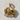 Walking Elephant Pendant, gold vermeil, front product view