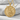 Archangel Michael Medallion Pendant, gold vermeil, front view on stone