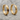 Cracked Garnet Earring, gold vermeil, pair display on stone surface