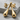 Molten Drop Earring, gold vermeil, angled product view on stone